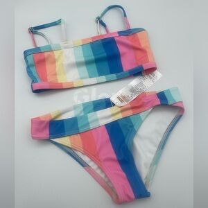 Billabong Girl's Me N You Strappy Tank 2-Piece Set Top Bikini Bottom NWT - Sz 1